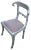 Vintage Silver Foil Chair For Sale