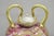 Ceramic Antique Austrian Hand Painted Moriage Porcelain Double Swung Handle Bulbous Vase For Sale - Image 7 of 16