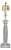 Karl Springer Acrylic Greek Column Table Lamp For Sale
