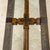 Vintage Brutalist Iron, Brass & Wood Console Table W/ Thick Beveled Glass Insert For Sale - Image 15 of 18