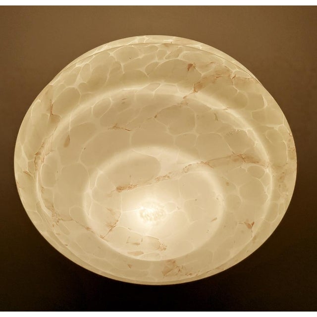 Art Deco Pendant Light in Ivory Glass, 1930s For Sale - Image 16 of 18