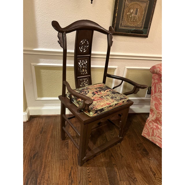 Late 18th Century Antique Chinese Yoke Back Chair For Sale - Image 11 of 12