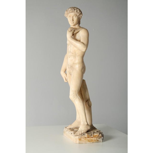 Alabaster Figure of David For Sale - Image 4 of 13
