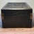 A striking vintage Chinese hardwood jewelry or keepsake box, crafted from dark, heavily grained Blood Sandalwood. The lid...