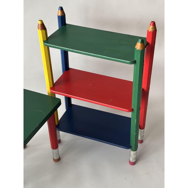 Children's Pencil Furniture Set by Pierre Sala, 1980, Set of 6 For Sale - Image 9 of 15