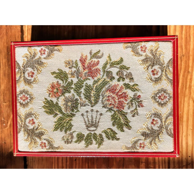 Vintage Presidential Rolex Watch Box With Tapestry For Sale - Image 13 of 16