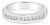 Princess Cut Channel Set Wedding Band .84cttw 14k White Gold, Size 12 For Sale