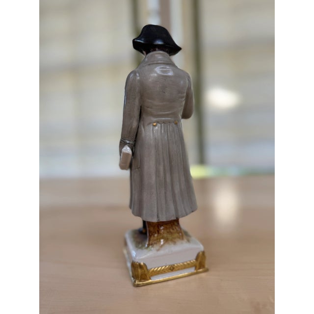 1910s Napoleon Figure From the Scheibe-Alsbach Porcelain Factory Germany For Sale - Image 4 of 5