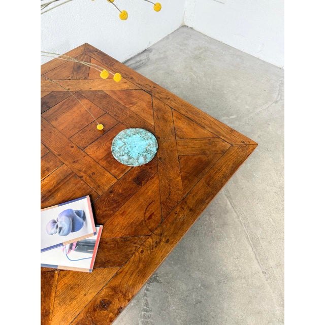 Inlaid Oak Coffee Table, 1940s For Sale - Image 17 of 18