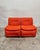 1980s Modular Sofa – 3 Modules in Orange Bouclé For sale: a modular sofa consisting of four individual sections dating...