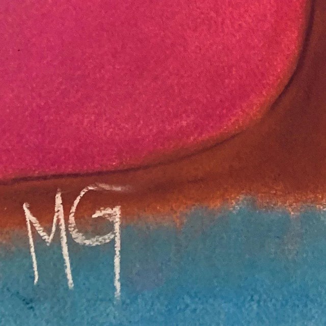 2020 “Lupita” Contemporary Expressionist Pastel Portrait Drawing on Paper by Maria Grazia Facciolà For Sale - Image 10 of 10