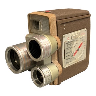Vintage Kodak Medallion 8mm Movie Camera With Turret Lens For Sale