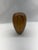Mid-Century Modern Vintage Murano-Style Orange & Amber Striped Cane Art Glass Vase For Sale - Image 3 of 6