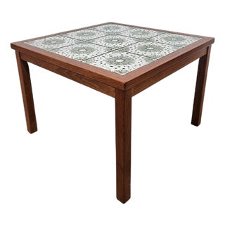 Teak Table with Ceramics, Denmark, 1960s For Sale
