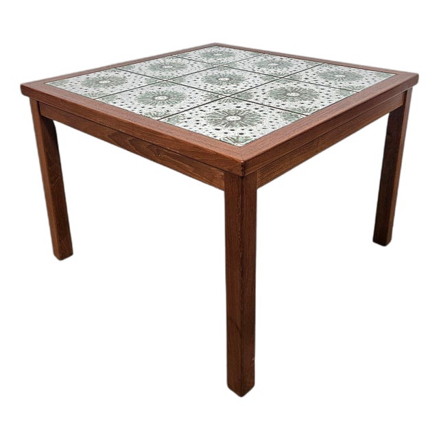 Teak Table with Ceramics, Denmark, 1960s For Sale