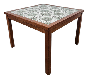 Teak Table with Ceramics, Denmark, 1960s
