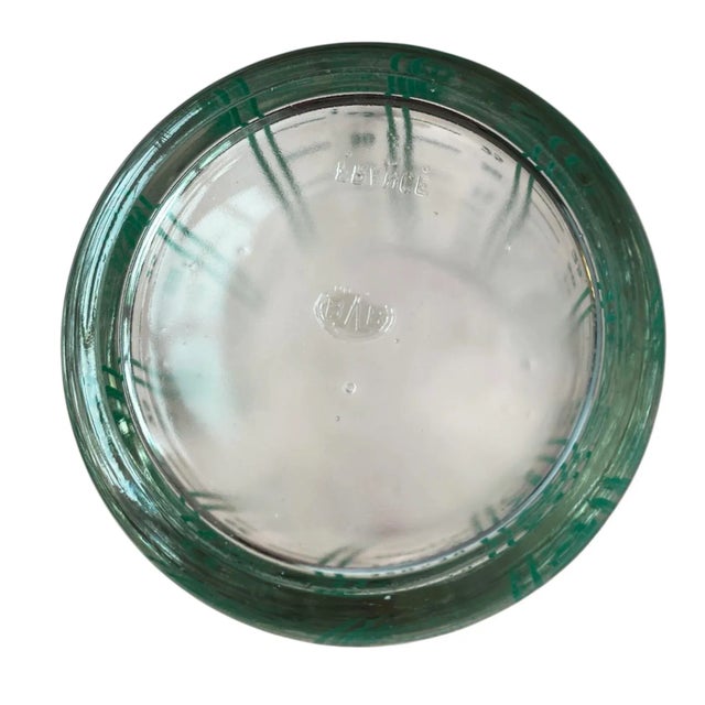 Vintage French Green Glass Vermesur Measuring Tumbler For Sale - Image 4 of 5