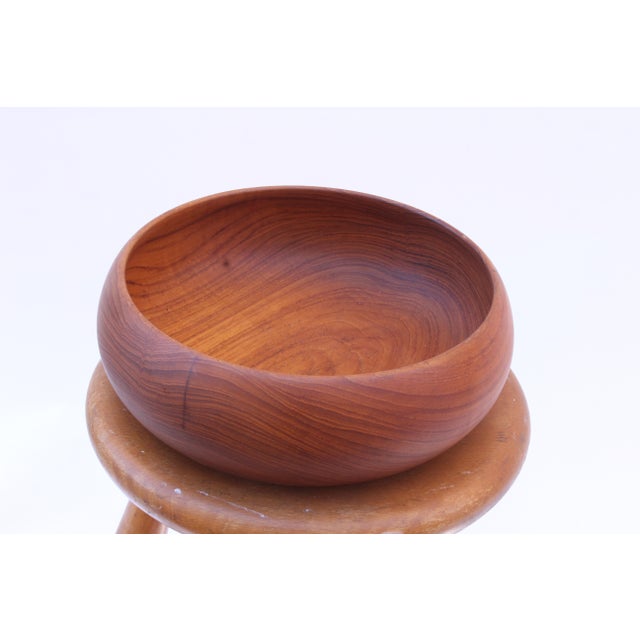Mid-Century Modern Large Teak Bowl by Kay Bojesen For Sale - Image 3 of 15
