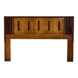 1971 Mid-Century Modern Lane Headboard Tower Suite Collection Full/Queen Rosewood & Walnut