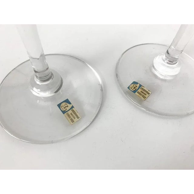 Glass Candleholders by Gunnar Ander for Lindshammar, Sweden, 1950s, Set of 2 For Sale - Image 11 of 13