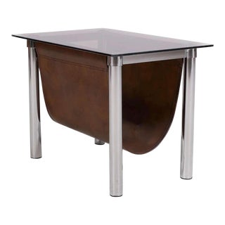 Mid 20th Century Vintage Mid Century Modern Magazine Stand Table For Sale