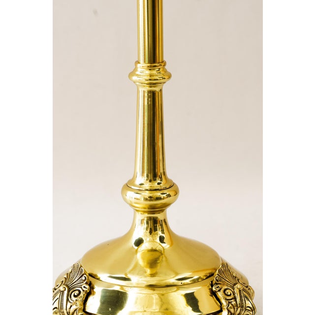 Antique Table Lamp with Cut Glass Shade, 1890s For Sale - Image 6 of 18