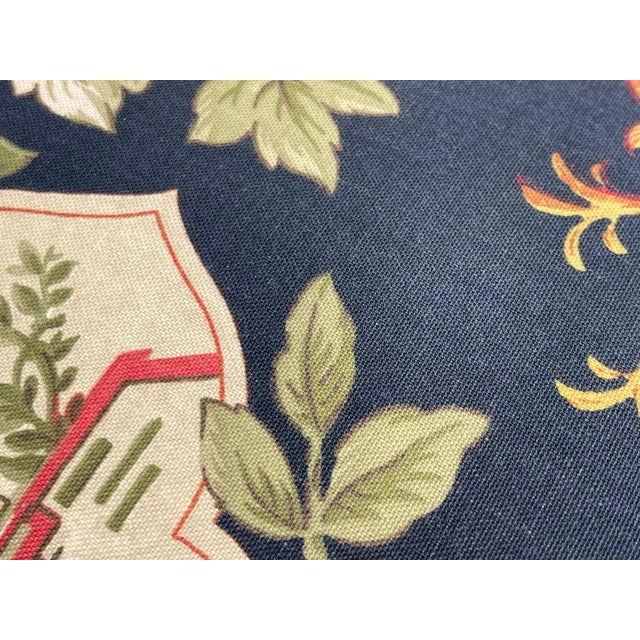 Pearson 84” Custom Three Seat Sofa in Richloom Asian Chinoiserie Fabric, Vintage For Sale - Image 16 of 17
