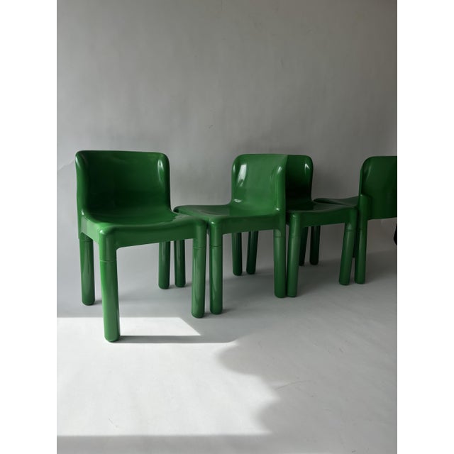 1970s Space Age 4875 Chairs by Carlo Bartoli for Kartell, Italy, 1970, Set of 4 For Sale - Image 5 of 9