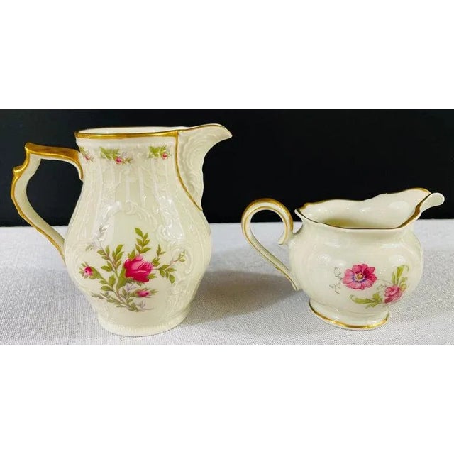 Victorian Rosenthal Kronach Viktoria German Porcelain Floral Design Coffee Set, 27 Pieces For Sale - Image 3 of 12