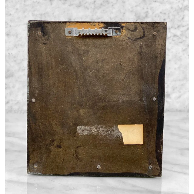 Vintage Boho Pottery Figural Lion Sculpture Wall Hanging Plaque For Sale - Image 6 of 6