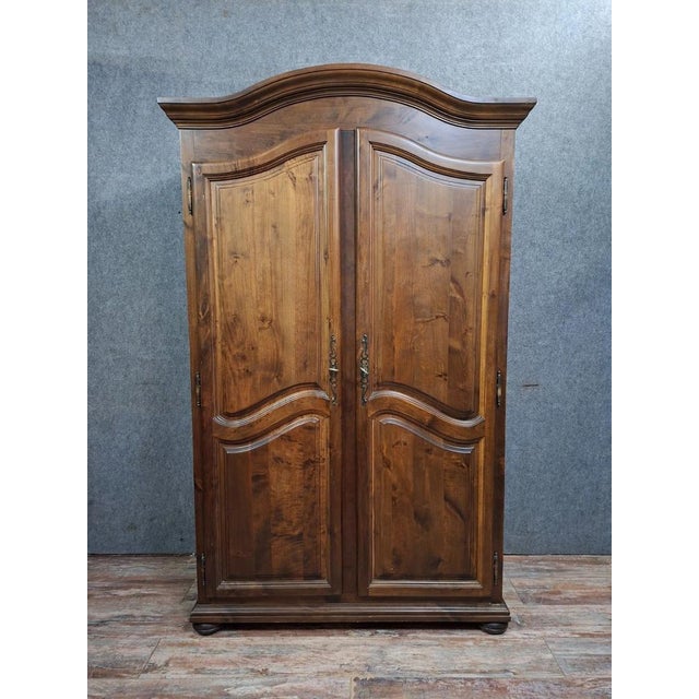 20th Century Louis XV Wooden Wardrobe For Sale - Image 9 of 9
