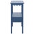 Heaven Scalloped Low Drawer Accent Table in Blue For Sale - Image 9 of 10