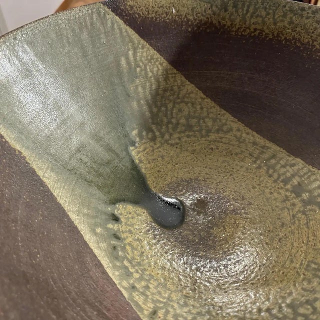 Nanni Valentini 1960s Organic Modern Stoneware Large Bowl by Nanni Valentini for Ceramica Arcore For Sale - Image 4 of 12