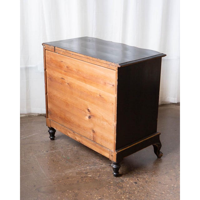 Wood Antique Scandinavian Painted Pine Chest, Early 20th Century For Sale - Image 7 of 12
