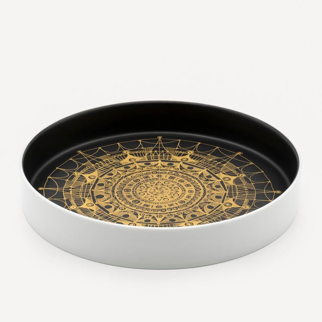 Black and Gilt Porcelain Bowl by Hans Theo Baumann for Rosenthal Studio-Line, 1970s For Sale - Image 9 of 9