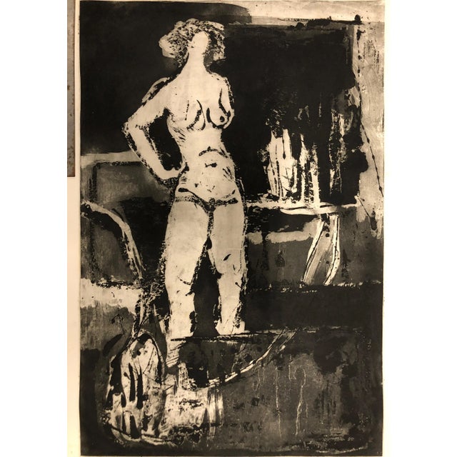 Large Female Nude Etching Signed For Sale In Dallas - Image 6 of 6