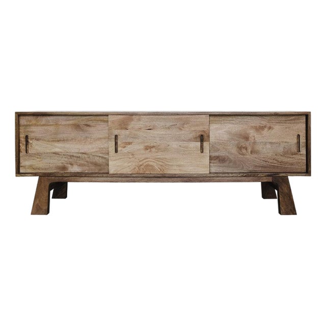Konig Hardwood Media Credenza Tv Stand For Sale