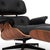 Herman Miller Eames Lounge Chair and Ottoman in Rosewood and Black Leather by Charles & Ray Eames for Herman Miller For Sale - Image 4 of 18