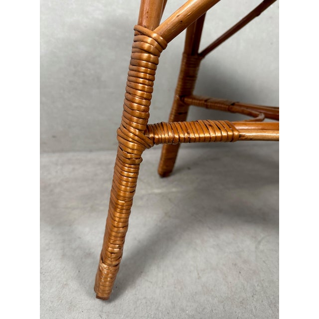 Vintage Rattan Table, 1970s For Sale - Image 6 of 8