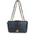 Chanel Navy Black Quilted Lambskin Medium Elegant CC Flap Bag For Sale - Image 4 of 9