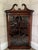 Late 18th Century Georgian Mahogany Hanging Corner Cupboard With a Glass Front For Sale - Image 5 of 6