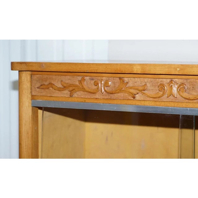 Matching English Oak Library Study Bookcases with Glazed Doors, Set of 2 For Sale - Image 6 of 18