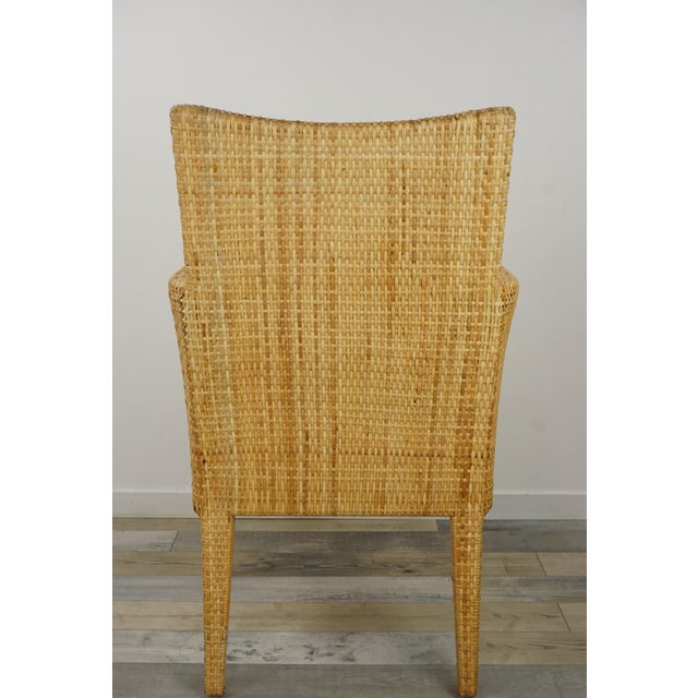French Wooden and Rattan Armchair For Sale - Image 6 of 14