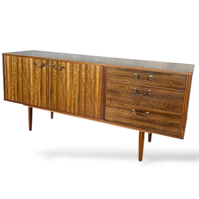 Mid-Century Walnut and Teak Sideboard from Morris of Glasgow, 1970s For Sale - Image 10 of 11