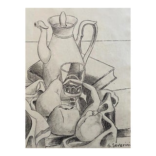 Gino Severini, Nature Morte, Lithograph, Mid 20th-Century For Sale