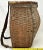 Outstanding Large Antique American Hand Woven Ash Wood Splint & Leather Adarondack Backpack Basket Circa 1900 For Sale - Image 12 of 12