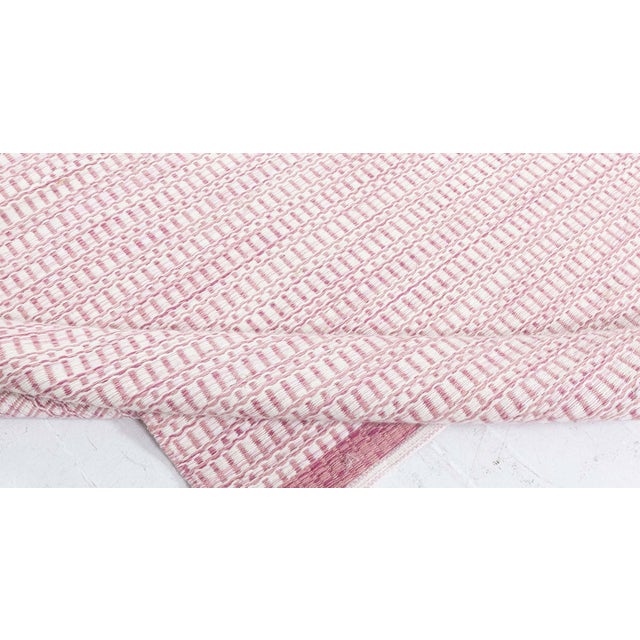 Textile Modern Pink and Beige Flat Weave Rug by Doris Leslie Blau For Sale - Image 7 of 9