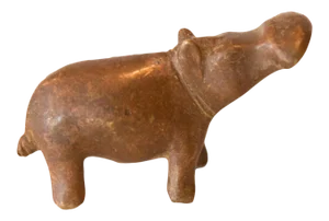 Vintage African Medium Copper Hippo