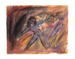 Edgar Stoebel, The Girl, Mixed Media, 1970s