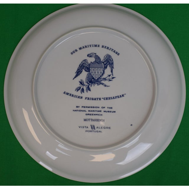 Ceramic Set X 6 Mottahedeh Our Maritime Heritage C1987 Porcelain Dinner Plates For Sale - Image 7 of 13